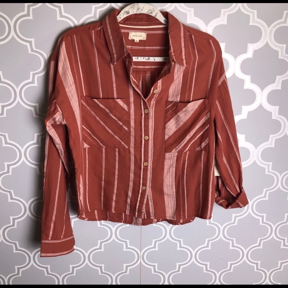Sandy and Sid flannel top